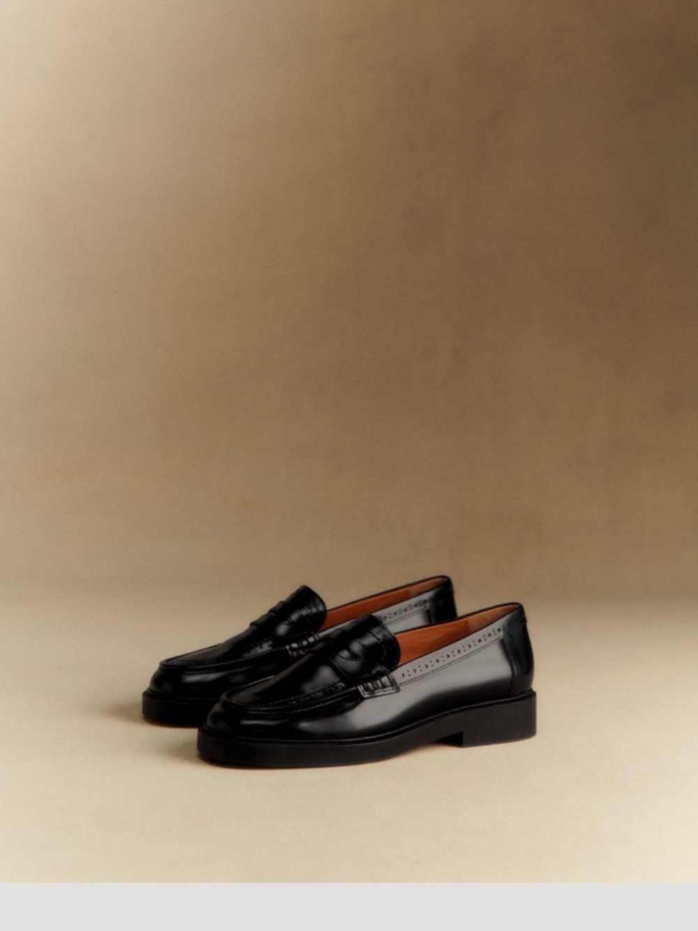 Sezane Adam Loafers Glossy Black - Size US 7